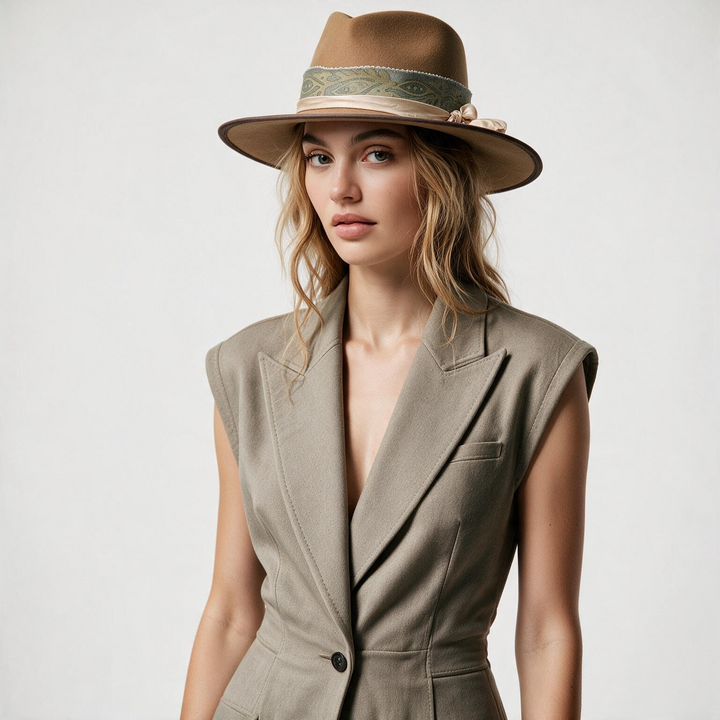 Sienna Wide Brim Wool Felt Hat