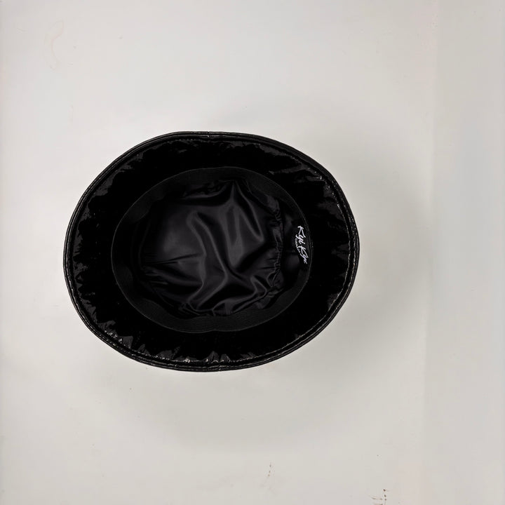 Black Gloss Custom Rain Hat