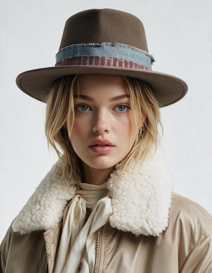 Vivienne Wide Brim Wool Felt Hat