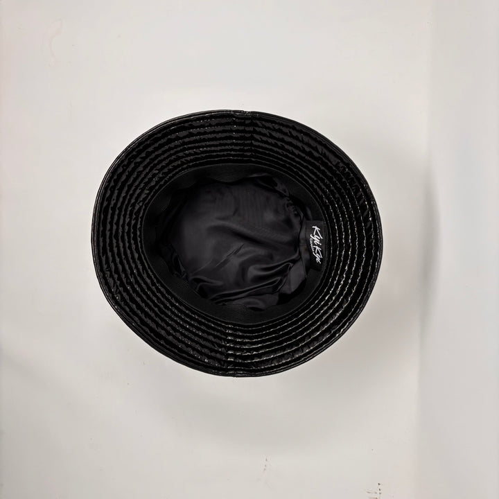 Custom Gloss & Stitch Black Rain Hat