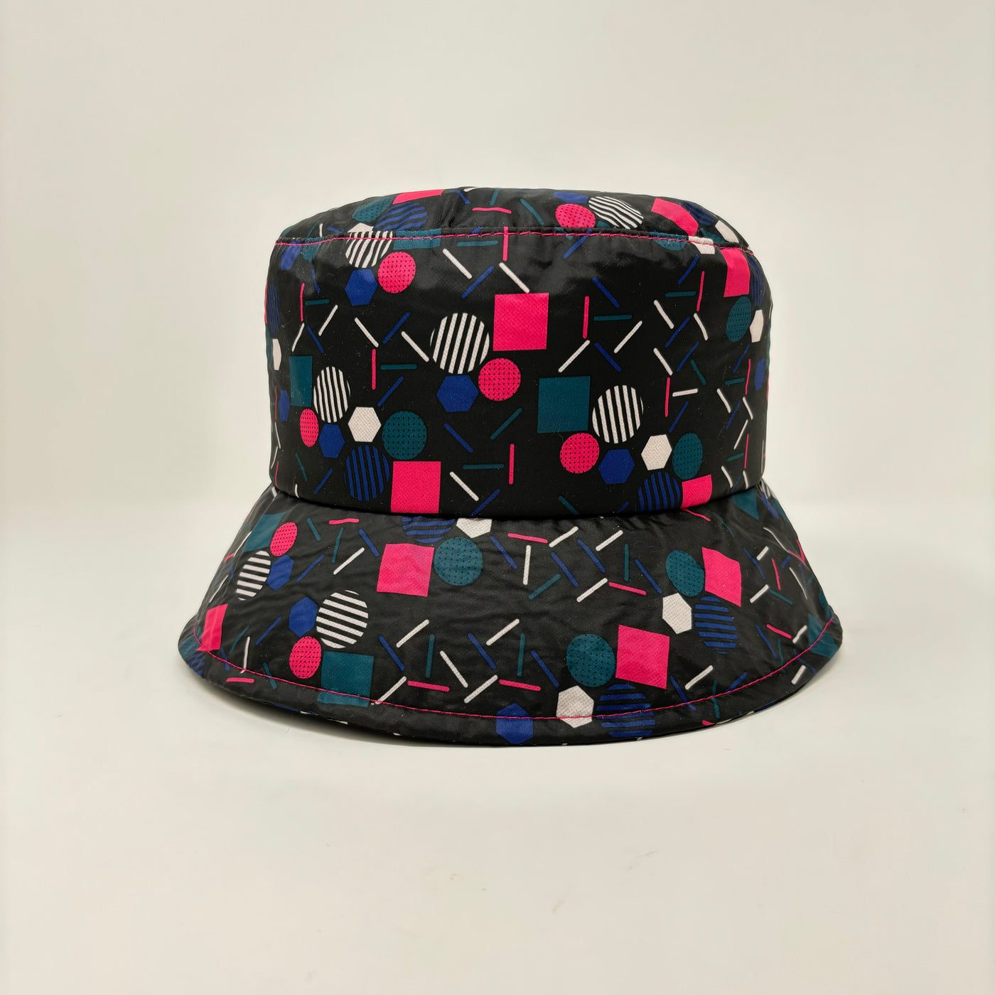 Multi Navy/Pink Bucket Rain Hat