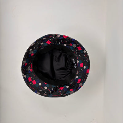 Multi Navy/Pink Bucket Rain Hat