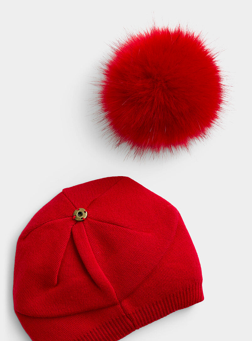 Classy Cashmere Detachable Fur Pom