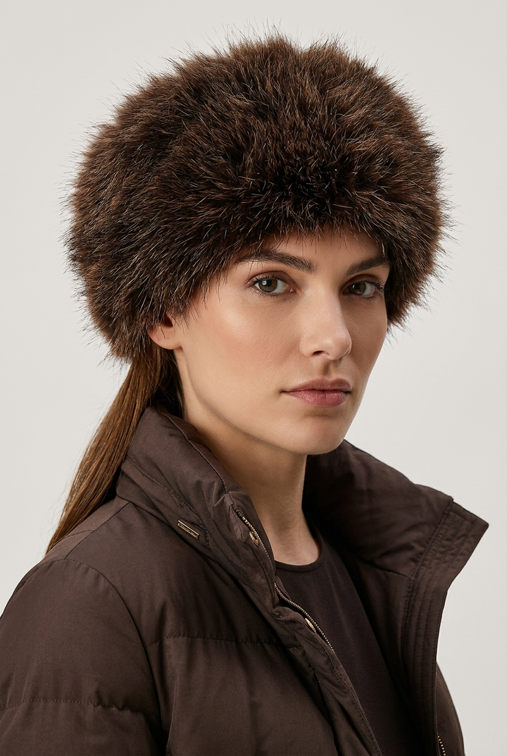 Luxurious Faux Fur Pillbox Hat