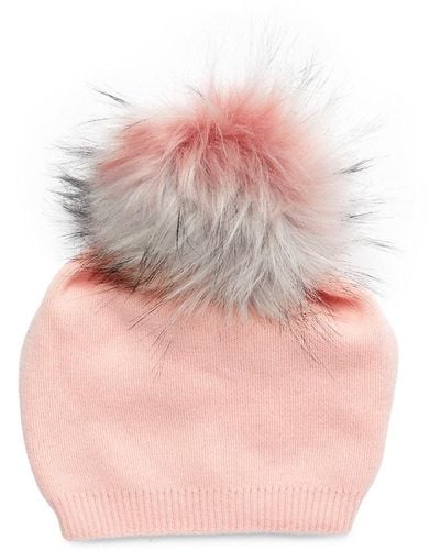Classy Cashmere Detachable Faux Fur Pom