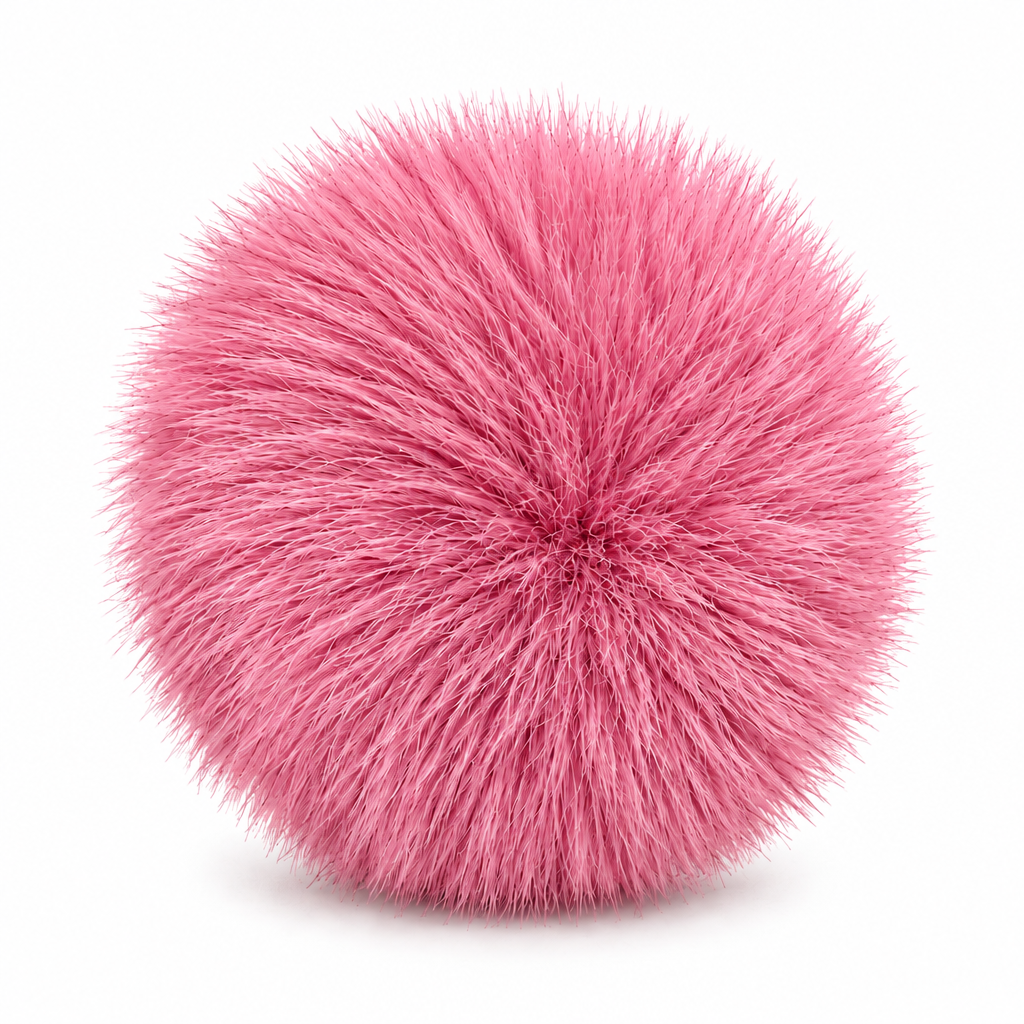 Fox-Fur Mega Pom Pom Bag Charm