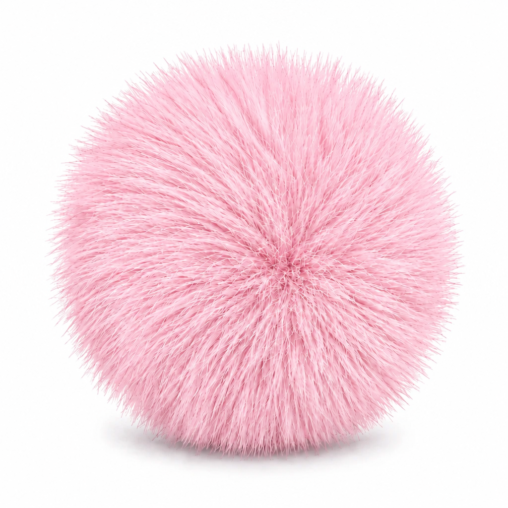 Fox-Fur Mega Pom Pom Bag Charm