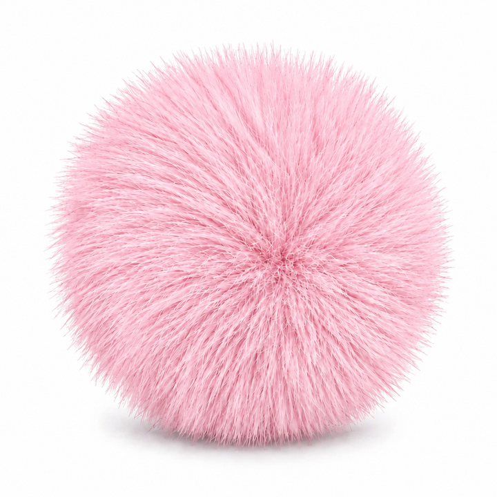 Fox-Fur Mega Pom Pom Bag Charm