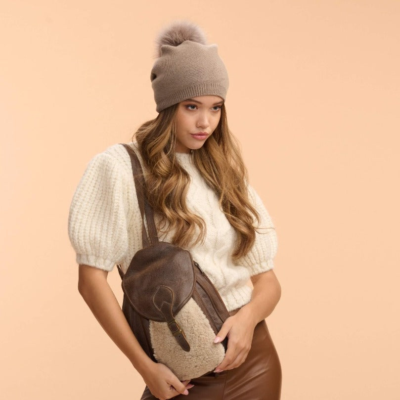 Classy Cashmere Detachable Fur Pom