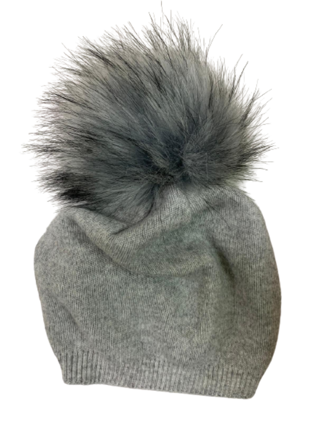 Classy Cashmere Detachable Faux Fur Pom